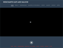 Tablet Screenshot of merchantscafeandsaloon.com